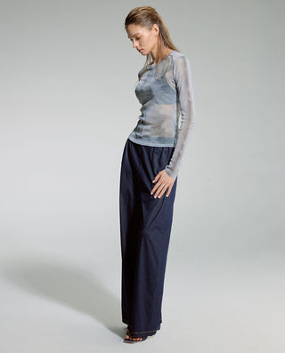 AIMER Crew Neck Long Sleeve Top