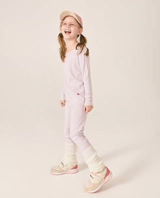 AIMER KIDS Medium-Thick Single-Layer Basic Warm Suit for Girls