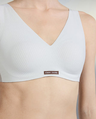 AIMER CHUANG V-Neck Underwired Adhesive Camisole Bra