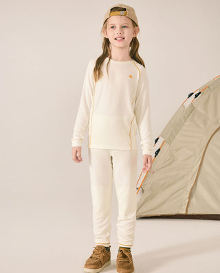 AIMER KIDS Medium-Thick Single-Layer Warm Suit for Girls