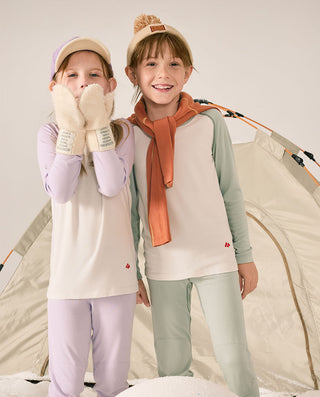 AIMER KIDS Medium-Thick Single-Layer Warm Suit for Girls