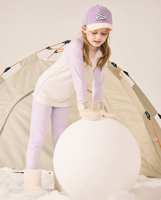 AIMER KIDS Medium-Thick Single-Layer Warm Suit for Girls
