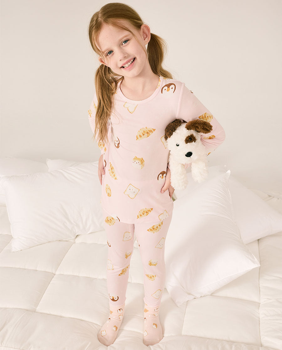 AIMER KIDS Animal Pattern Warm Clothing Set for Girls