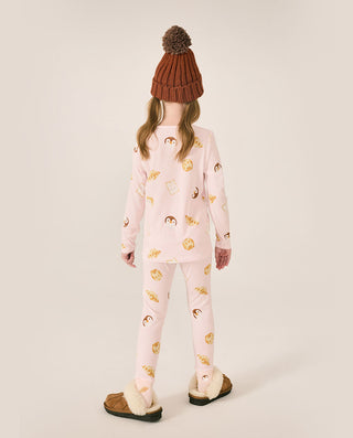 AIMER KIDS Animal Pattern Warm Clothing Set for Girls