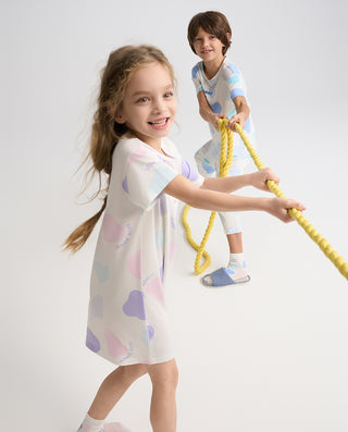 Aimer Kids Milk Nightdress For Girls