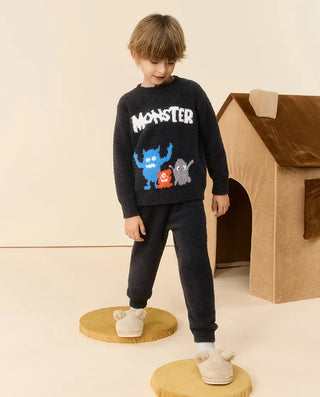 Aimer Kids Pullover Long-sleeved Homewear Set