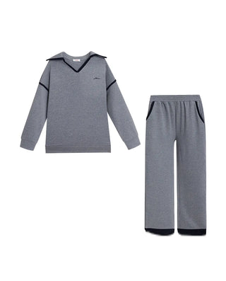 Aimer V-Neck Long-Sleeve Set