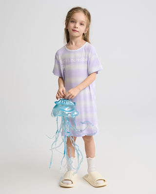 Aimer Kids Short-sleeved Nightdress For Girls