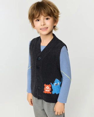 Aimer Kids  Cloud Fluffy Monster Vest