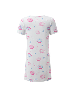 Aimer Kids Short-sleeved Nightdress For Girls