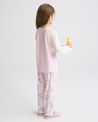 Aimer Kids Long-sleeved Homewear Set For Girls