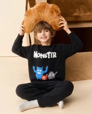 Aimer Kids Pullover Long-sleeved Homewear Set