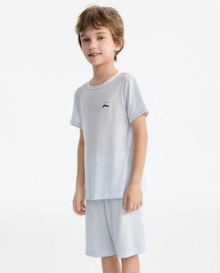 Aimer Kids Boys Short-sleeve Homewear Tops
