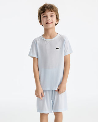 Aimer Kids Boys Short-sleeve Homewear Tops