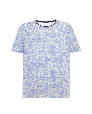 Aimer Men Short-sleeved Algae Pajama Top