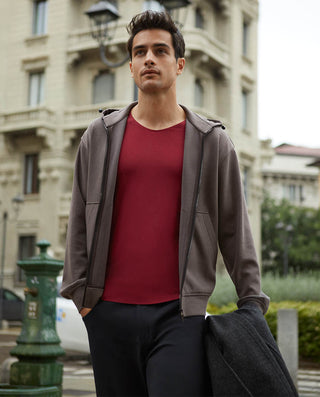 Aimer Men Cashmere Seamless Thermal Top