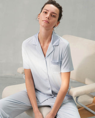 Aimer Short-Sleeve Pajamas Set