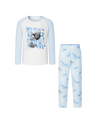 Aimer Kids Boys Long-sleeved Homewear Set