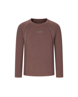 AIMER KIDS Warm Round-Neck Long-Sleeved Top