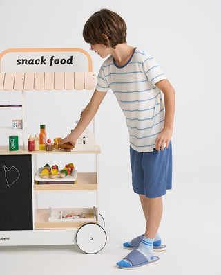 Aimer Kids Short-sleeve Tops Homewear Set For Boys