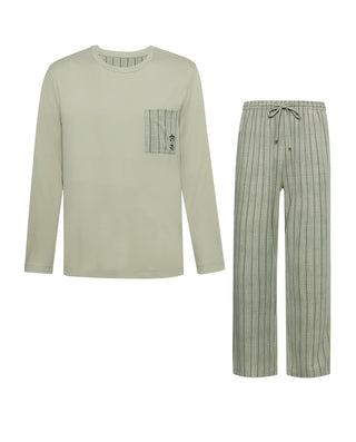 AIMER MEN Cozy Long Sleeve Pajama Set