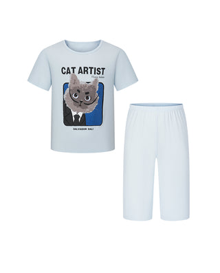 Aimer Kids Boys Short-sleeve Homewear Set