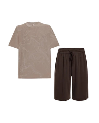 Aimer Men Jacquard Pajama Set