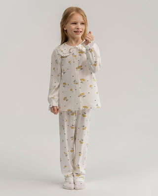 Aimer Kids Cherry Pattern Home Suit Set For Girls