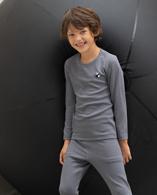 Aimer Kids Milk Fiber Collection Base Layer Warmth Set For Boys