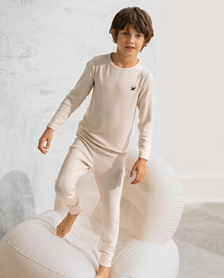 Aimer Kids Milk Fiber Collection Base Layer Warmth Set For Boys