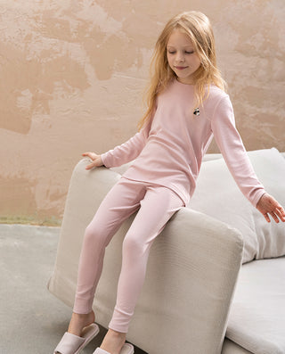 Aimer Kids Milk Fiber Collection Base Layer Warmth Set For Girls