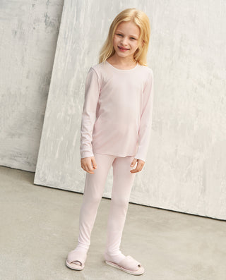 Aimer Kids Milk Basic Long John Set For Girls
