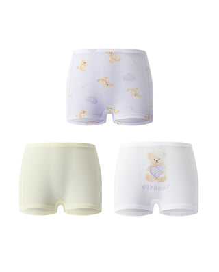 Aimer kids Modal Mid-rise Boyshorts 3 Packs For Girls
