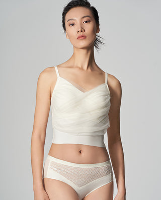 Aimer CHUANG  Ruched Yarn Tank Top