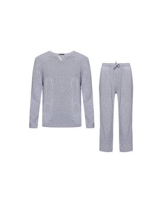 Aimer Men Classic Grey Pajamas Set