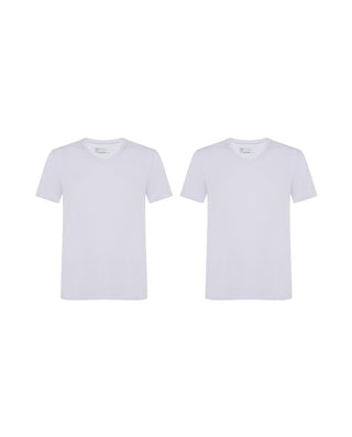 Aimer Men Modal V-neck 2 Packs T-Shirts