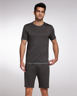 Aimer Men Lyocell Breathable Top & Shorts Set