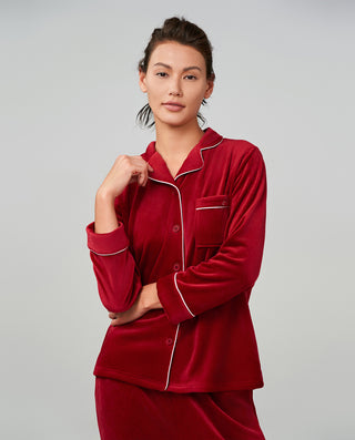 Aimer Medium Thickness Velvet Pajamas Set