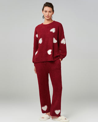 Aimer Crewneck Long Sleeve Pajamas Set