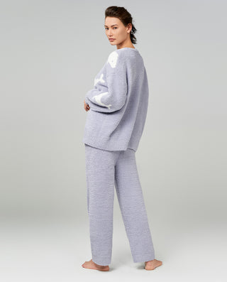 Aimer Crewneck Long Sleeve Pajamas Set