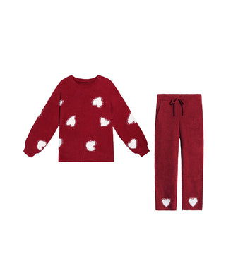 Aimer Crewneck Long Sleeve Pajamas Set