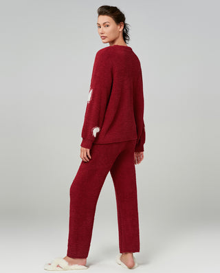 Aimer Crewneck Long Sleeve Pajamas Set