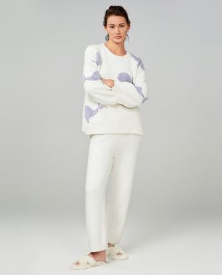 Aimer Crewneck Long Sleeve Pajamas Set