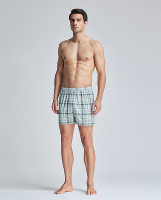 Aimer Men Modal Plaid Boxer