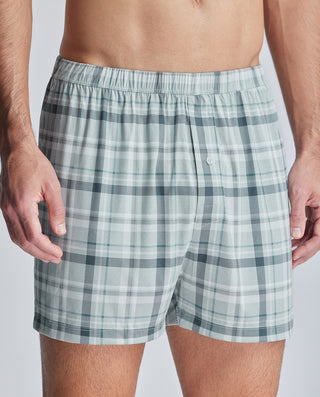 Aimer Men Modal Plaid Boxer