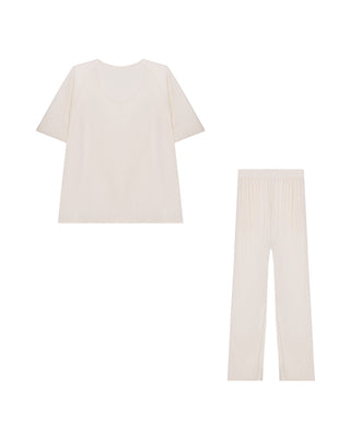 Aimer Short-Sleeve Pajamas Set