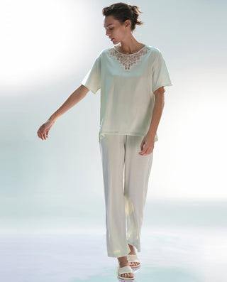 Aimer Short-Sleeve Pajamas Set