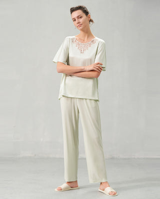 Aimer Short-Sleeve Pajamas Set