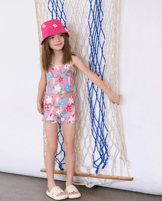 Aimer Kids Surf Flower Bikini Swimwear For Girls