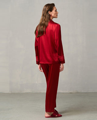 Aimer Classic Silk Pajama Set